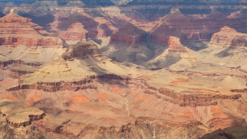 Time lapse of summer storm clouds passing over Grand Canyon National Park in Arizona -Extra Long Shot-