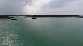 DJI P4 Taiwan Tainan Aerial Drone Video Masago Beach General Fish Harbor 20160730 

