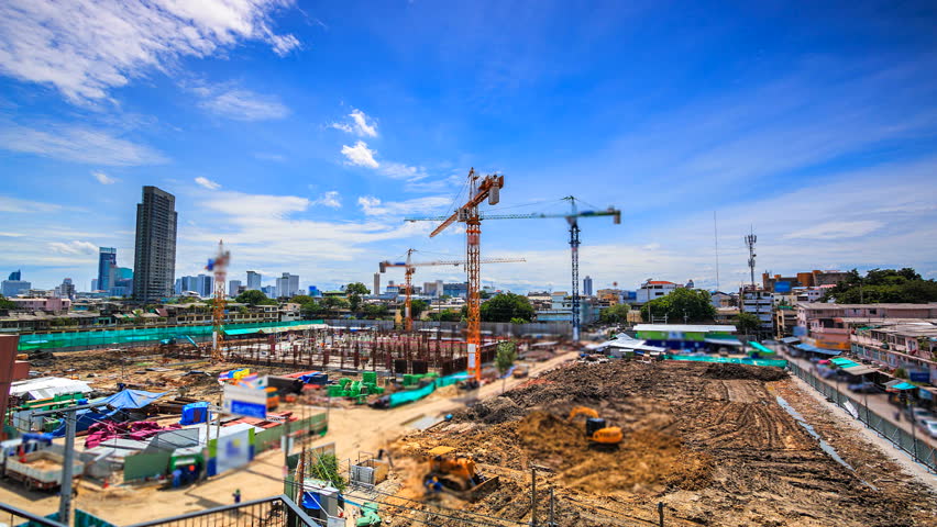 Time Lapse Construction Site In Stock Footage Video 100 Royalty Free 20228476 Shutterstock