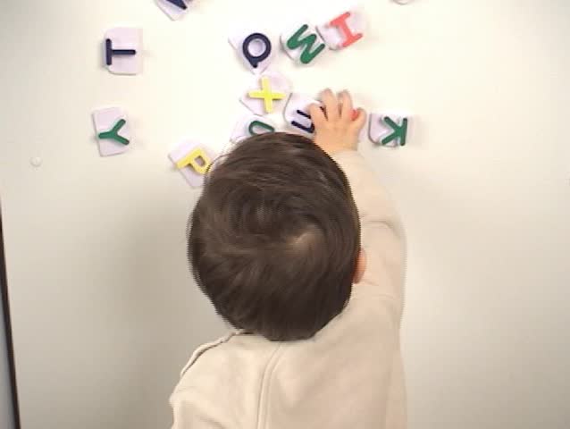 baby learning alphabet