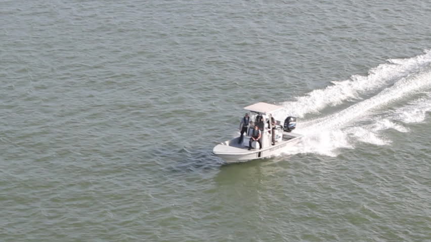 Speedboat Travelling On Water