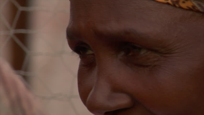 KENYA - CIRCA 2006: Unidentified woman's face circa 2006 in Kenya.