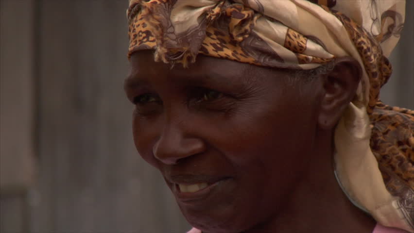KENYA - CIRCA 2006: Close up of an unidentified African woman circa 2006 in
