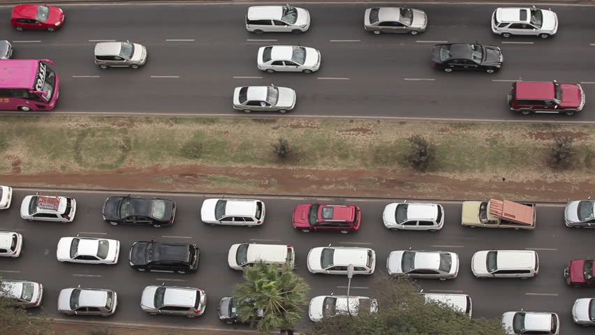 NAIROBI CITY KENYA busy roads