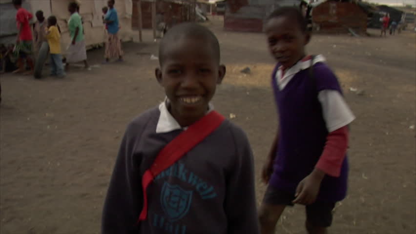 KENYA - CIRCA 2006: Unidentified group of African school boys circa 2006 in
