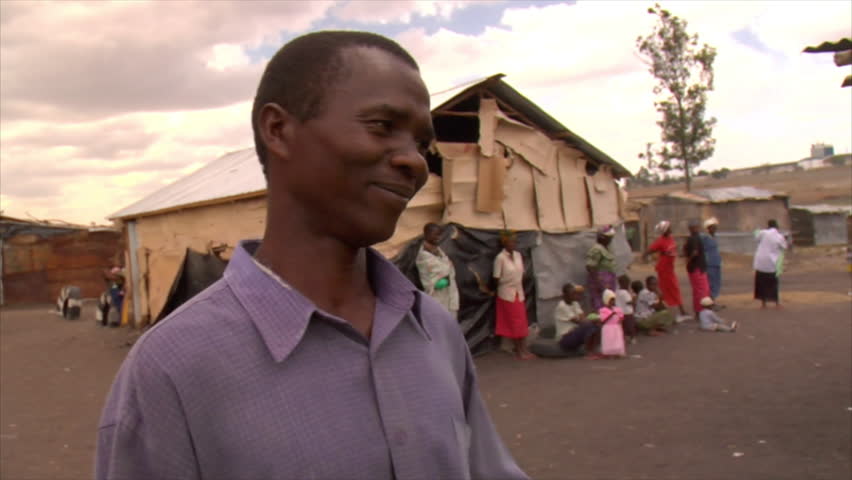 KENYA - CIRCA 2006: African man talks circa 2006 in Kenya.