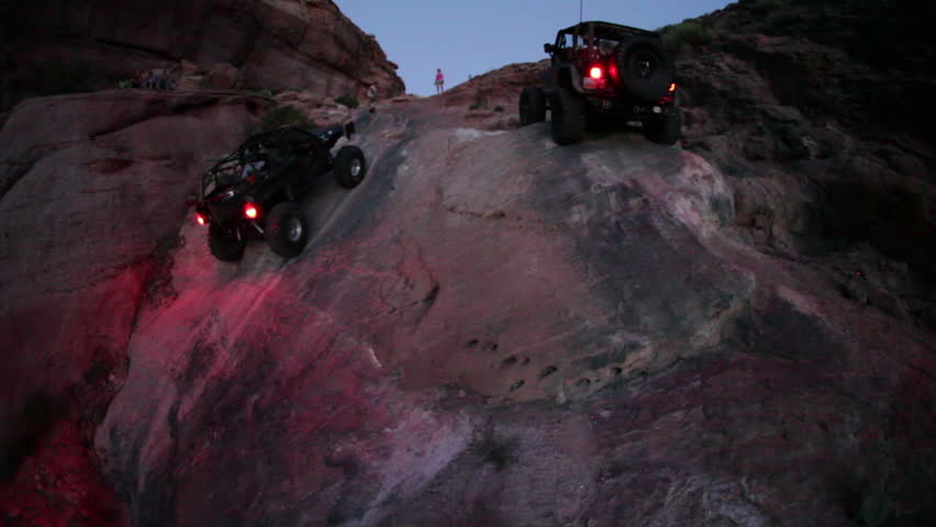 Jeep and Truck in Moab