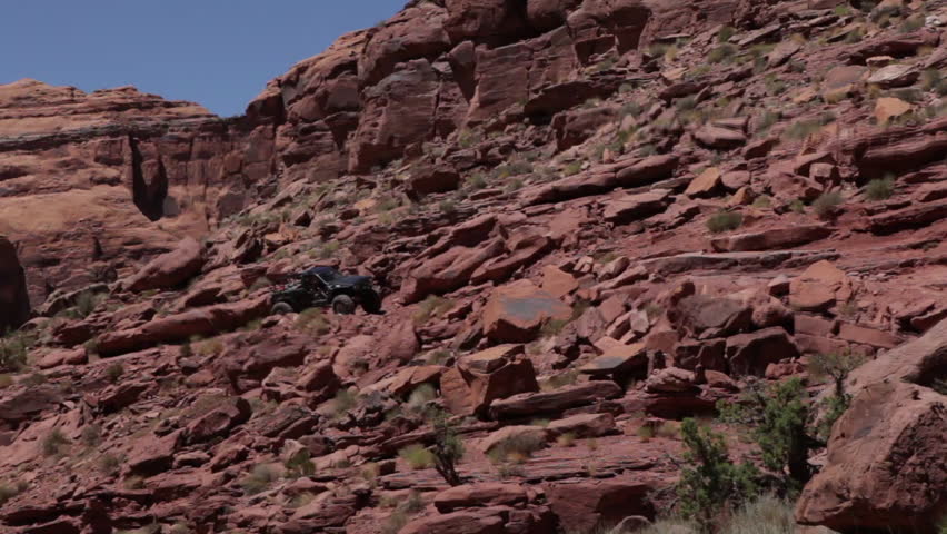 Jeep travels through Moab