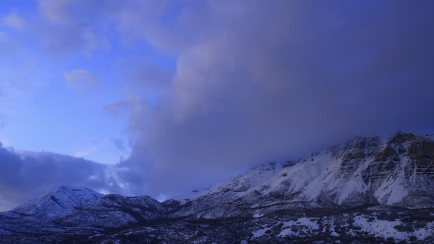 Mount Timpanogos Dusk time-lapse.