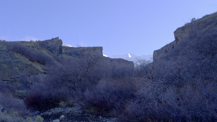 Time-lapse sunrise over Timpanogos mountains in winter.