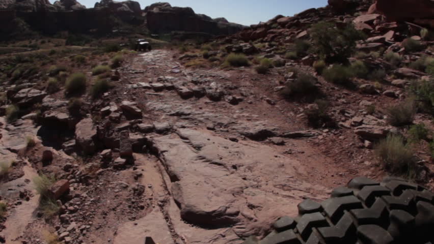 Scenic Views of Moab from the Back of a Jeep