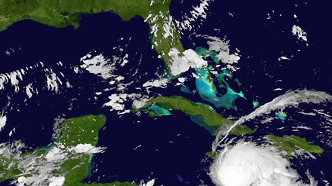 Hurricane Matthew Tornado Satellite View Animation Stock Footage Video ...