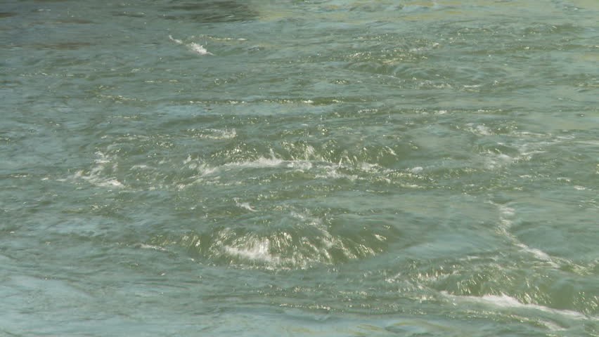 water surface in slow motion