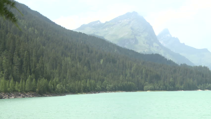 Big lake in alps, Switzerland