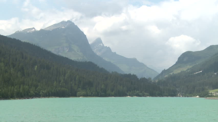 Big lake in alps, Switzerland