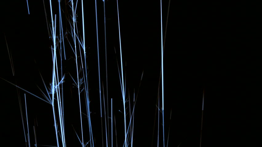 Electric blue spark lines