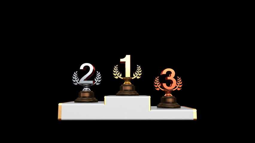 Podium Prize Trophy Number.