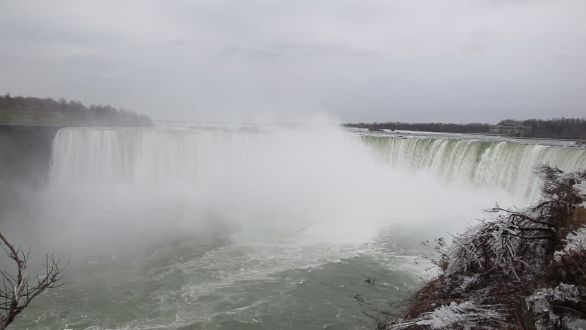 Front view of Horseshoe falls at Niagara falls