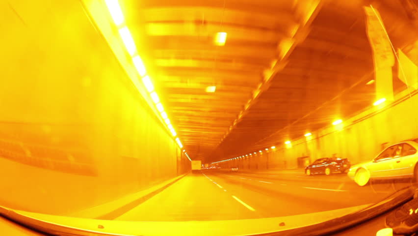 Driving Through Bridge Tunnel