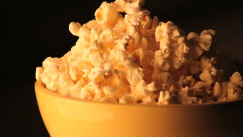 spinning bowl of popcorn zoomed out