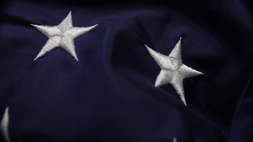 Close-up of Stars on American Flag