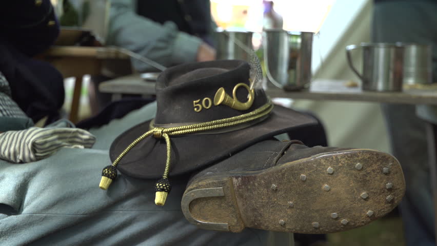 View of NY regiment Civil War soldiers hat