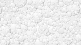 Abstract grey paper circles motion design. Video animation Ultra HD 4K 3840x2160