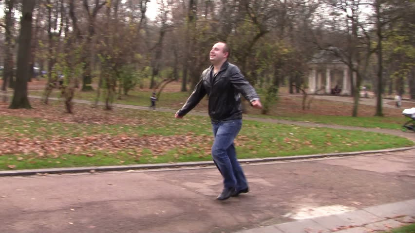 guy runs to the girl