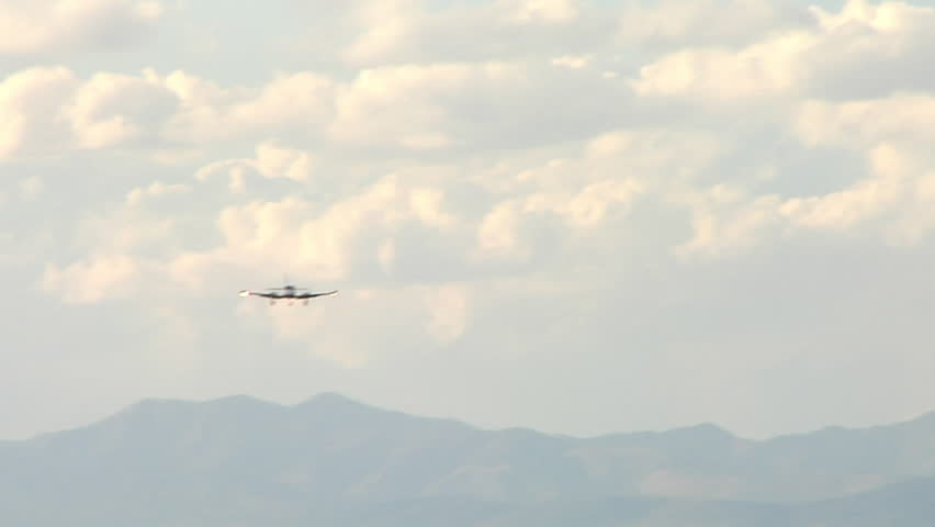 Small Airplane Flying