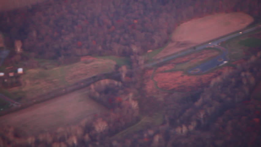 Aerial shot of rural Boston, MA