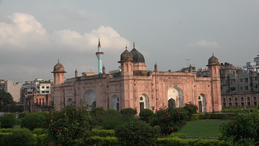 4K Ultra High Definition Video Footage Of Mausoleum of Bibipari in Lalbagh fort, Dhaka, Bangladesh