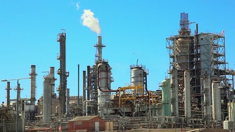 Oil refinery industrial factory station and petroleum petrochemical plant