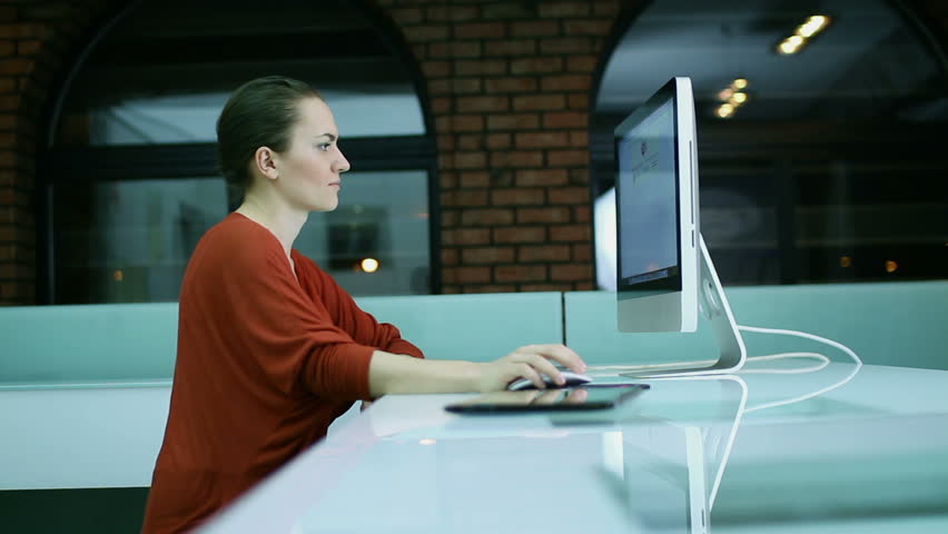 Woman Surfing The Net On Stock Footage Video 100 Royalty Free Shutterstock