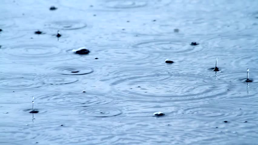 rain on the water