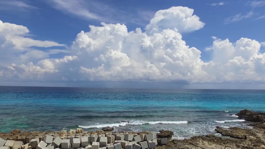 Cancun aerial view
