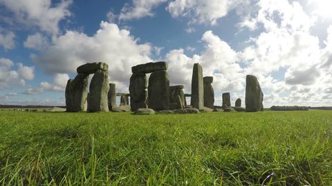 Stonehenge, Salisbury, Amesbury, England, Time Lapse Loop, 4k
