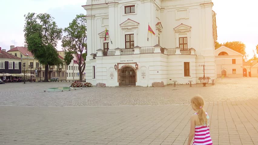 Town Hall of Kaunas stands in the middle of the Town Hall Square at the heart of the Old Town, Kaunas, Lithuania. The structure dates from the 16th century. It houses a Museum of Ceramics.