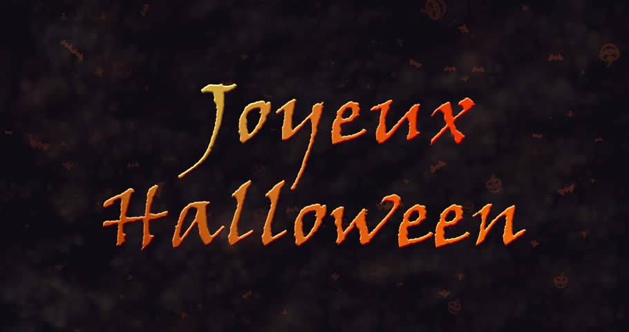 Joyeux Halloween Text In French Stock Footage Video 100 Royalty Free Shutterstock