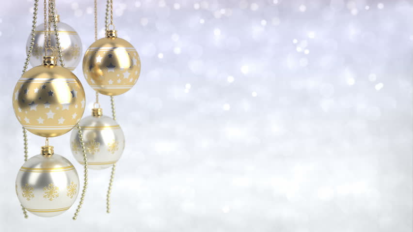 gold and silver christmas balls