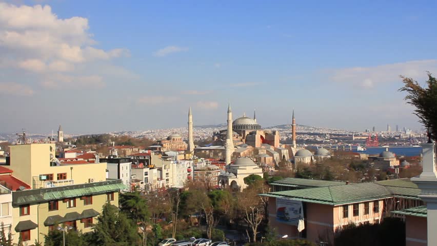 Hagia Sophia Museum at Sultanahmet Region in Istanbul, Turkey. 