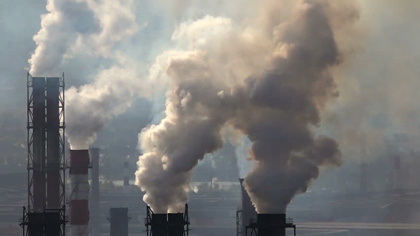 Air Pollution in Smoke Metallurgy Plant.autumn Season Royalty-Free Stock Footage #20428078