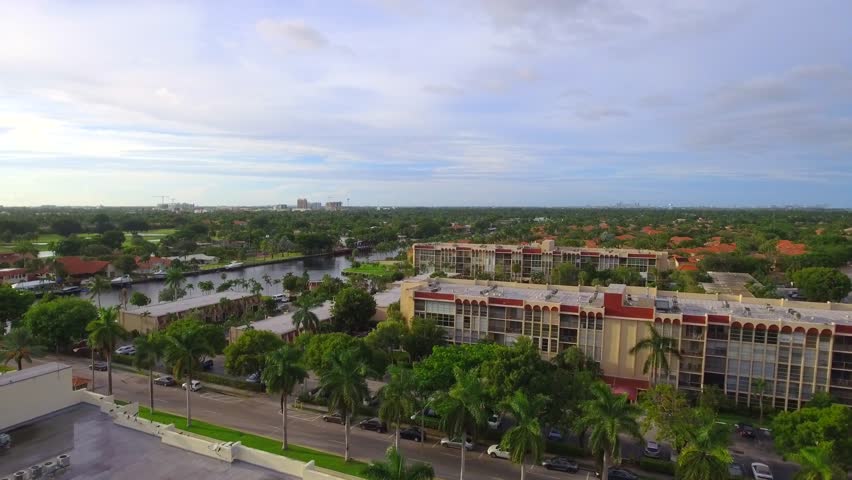 Hallandale Florida aerial tour