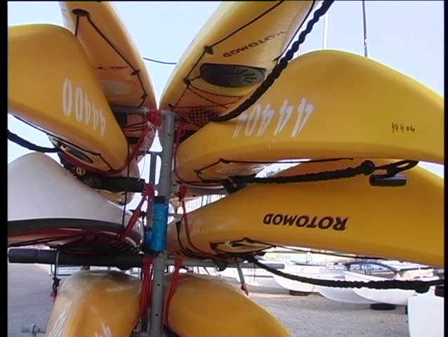 Canoes on a back of a car