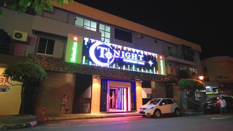 Labuan,Malaysia-Oct 15,2016:Labuan island is famous with its duty free especially alcohol. Main entertainment in Labuan is its night clubs & lounges, it is a favourite tourists attraction.
