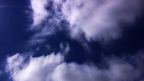 Timelapse Heavenly Sky Clouds 72 Loop Stock Video