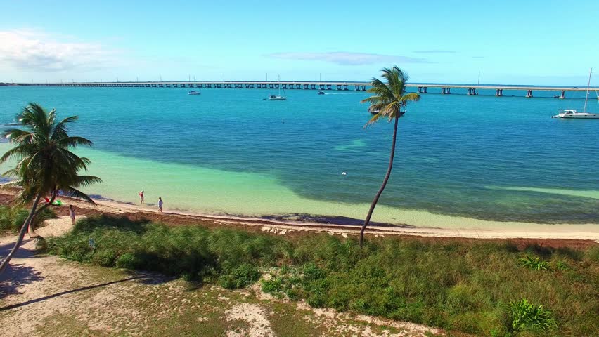 Bahia Honda State Park, Florida. Spectacular aerial view.