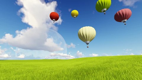 Imagination Concept Open Book Air Balloon Stock Vector (Royalty Free ...