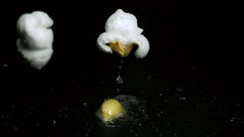 Popcorn Two Kernels Pop in Super Slow Motion