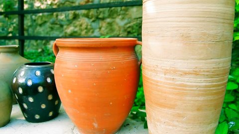 Clay pots outdoor decor