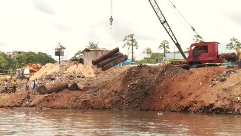 Video Footage of Timber Industry At Amazon River